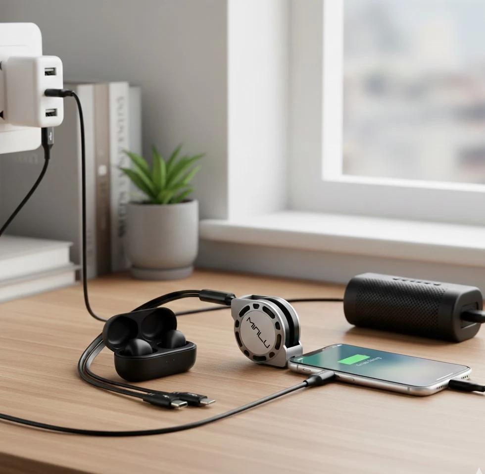 Cargador Retráctil 3 en 1